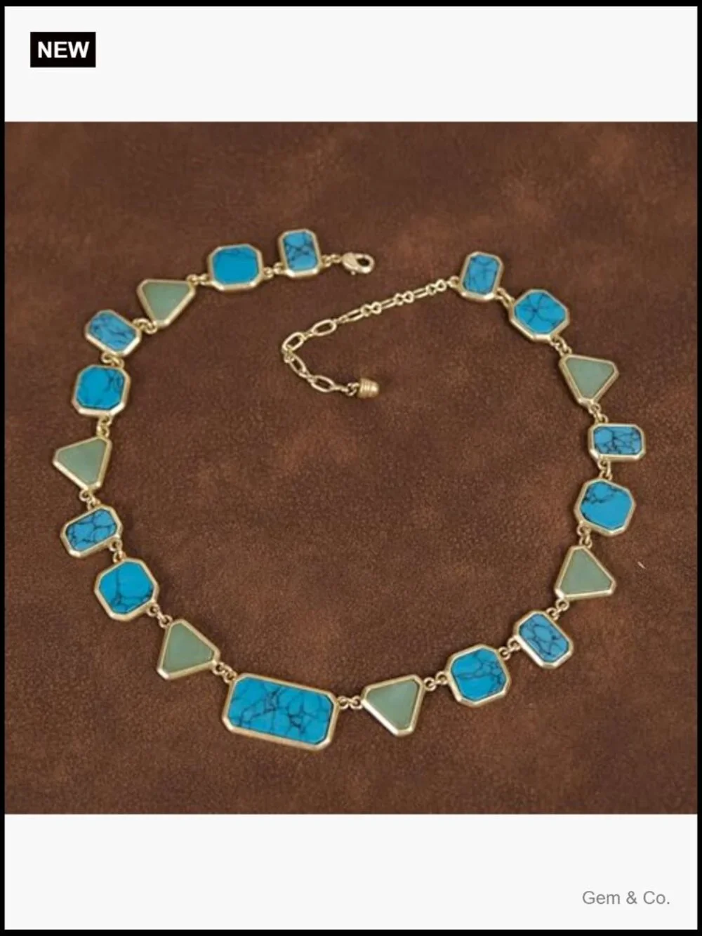 Vintage Turquoise Pendant Necklace - Statement Cowgirl Style